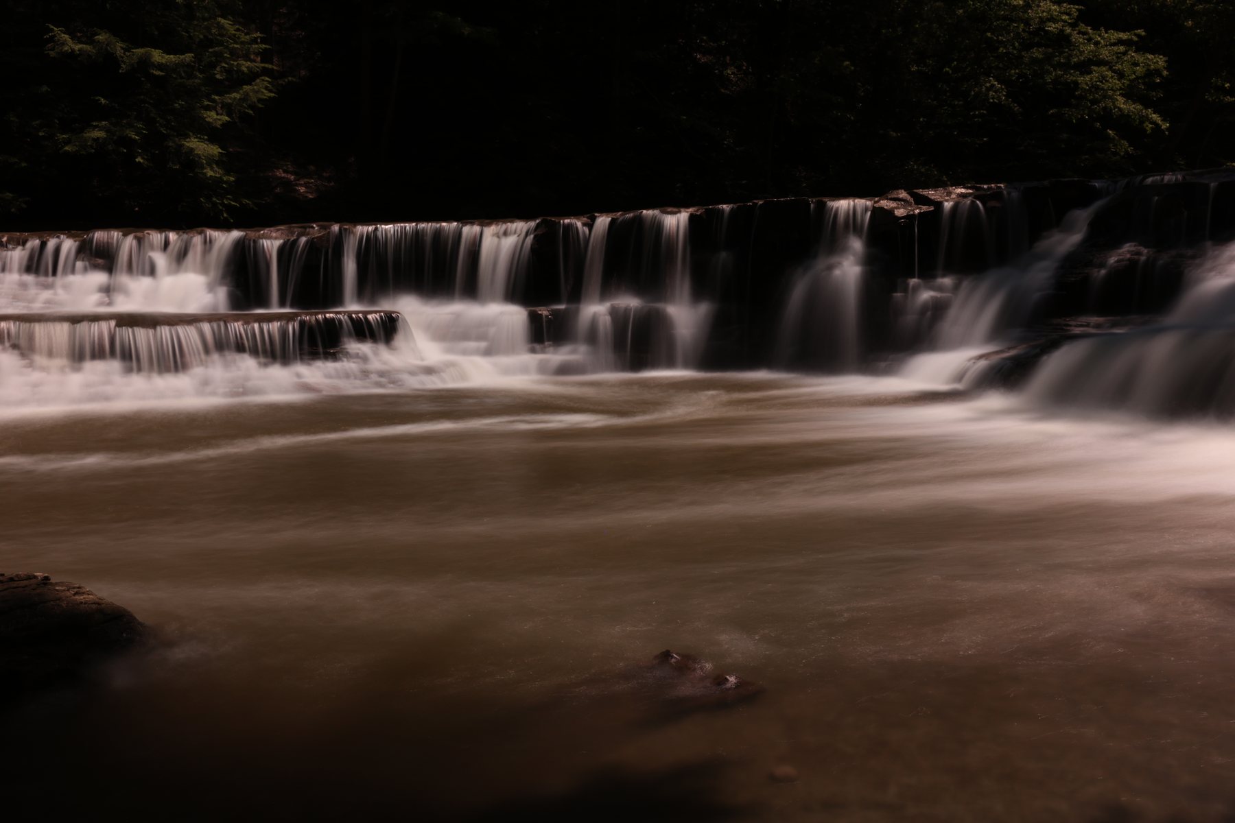 Abstract long-exposure water movement.